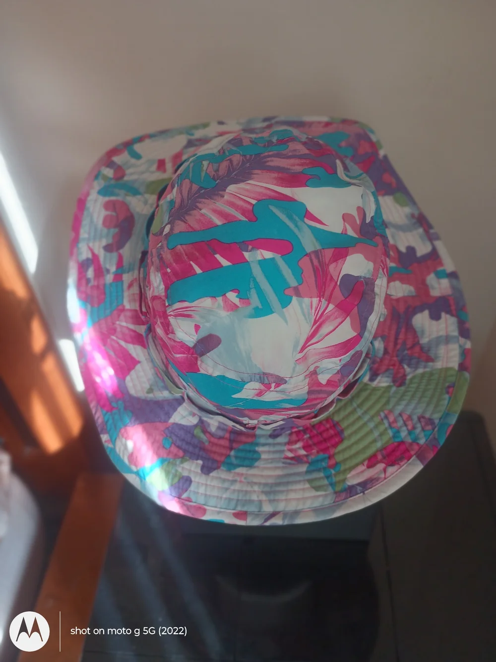 North Face Youth Sun Bucket Hat - Pink, Teal And Purple Size S/P